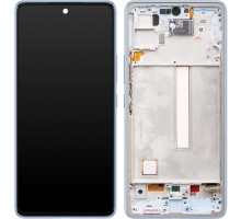 Дисплей для Samsung A53 5G/ SM-A536 (SP OR100% РАМ) (голубой)
