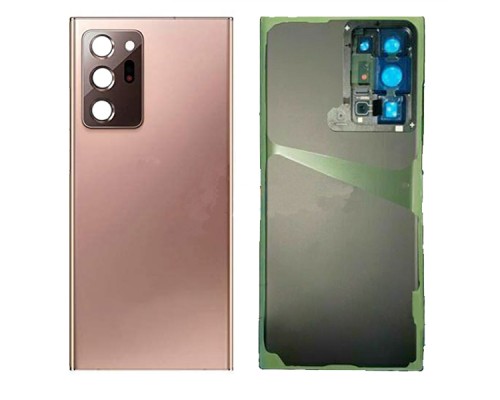 Задняя крышка для Samsung Note 20 Ultra/ SM-N985/ SM-N986 (со стеклом камеры) (LOGO) (бронза) - замена от 30 минут!