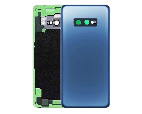 Задняя крышка для Samsung S10e/ SM-G970 (со стеклом камеры) (LOGO) (синий) - замена от 30 минут!