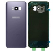 Задняя крышка для Samsung S8/ SM-G950 (со стеклом камеры) (LOGO) (фиолетовый)