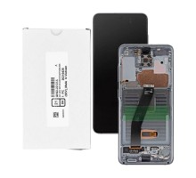 Дисплей для Samsung S20/ SM-G980 (SP OR100% РАМ) (серый)