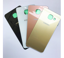 Задняя крышка для Samsung A7 2016/ SM-A710 (LOGO) (золотистый)