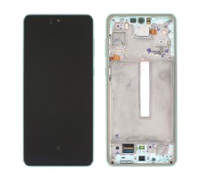 Дисплей для Samsung A73/ SM-A736 (SP OR100% РАМ) (зеленый)