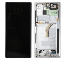 Дисплей для Samsung S22 Ultra/ SM-S908 (SP OR100% РАМ) (белый)