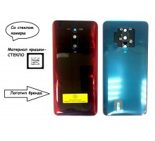 Задняя крышка для Xiaomi Mi 9T (со стеклом камеры) (LOGO) (красный)