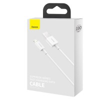 Кабель USB - 8 pin (Lighting) Baseus Superior/ CALYS-C02/ 2.4A/ 2M/ полимер (белый)