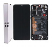 Дисплей для Huawei P30 (SP OR100% РАМ+АКБ) (черный)