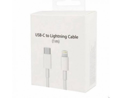 Кабель USB-C - 8pin Lighting (PD 20W) для iPhone FOXCONN/ 1M/ OR (белый) - замена от 30 минут!