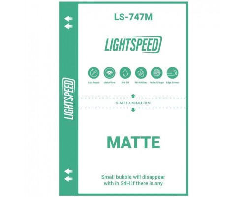 Пленка для плоттера Lightspeed 747 HD mate LS-747M/ 50шт/ 180*120mm/ PVC 0,2мм - замена от 30 минут!