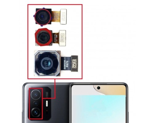 Камера основная для Xiaomi 11T OR100% СНЯТ (модуль 3шт) - замена от 30 минут!
