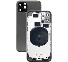Корпус для iPhone 11 Pro (сим-лоток/ кнопки) (HC) (черный)