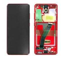 Дисплей для Samsung S20/ SM-G980 (SP OR100% РАМ) (красный)