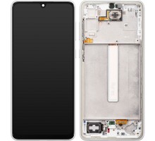 Дисплей для Samsung A33 5G/ SM-A336 (SP OR100% РАМ) (белый)