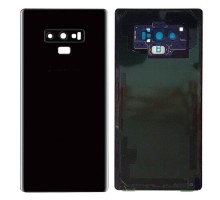 Задняя крышка для Samsung Note 9/ SM-N960 (со стеклом камеры) (LOGO) (черный)
