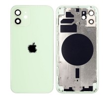 Корпус для iPhone 12 (сим-лоток/ кнопки) (HC) (зеленый)