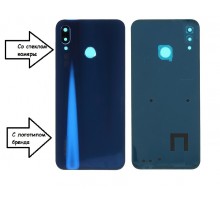 Задняя крышка для Huawei P20 Lite (LOGO) (со стеклом камеры) (синий)