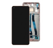 Дисплей для Xiaomi Mi 11 Lite/ Mi 11 Lite 5G (OR100% PAM+скан отпеч) (розовый)