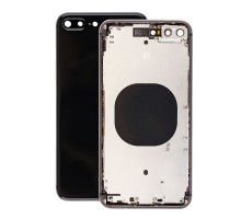 Корпус для iPhone 8 Plus (сим-лоток/ кнопки) (HC) (серый)