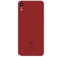 Задняя крышка для iPhone XR (со стеклом камеры) (CE) (красный)