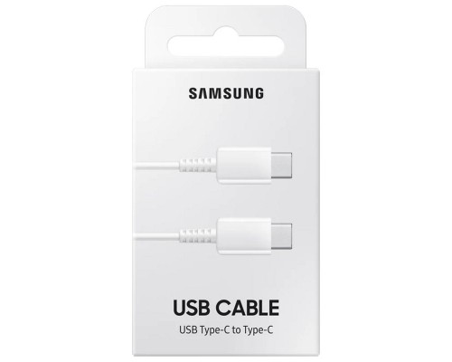Кабель USB-C to USB-C Samsung EP-DA705/ 3A/ 1M (HQ) (белый) - замена от 30 минут!