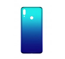 Задняя крышка для Huawei P Smart 2019 (LOGO) (со стеклом камеры) (сине-зеленый)