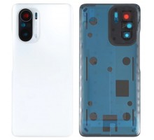 Задняя крышка для Xiaomi Poco F3 (со стеклом камеры) (CE) (белый)
