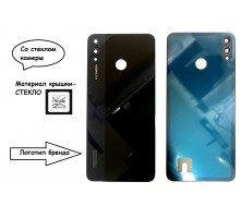 Задняя крышка для Huawei Honor 8X (LOGO) (со стеклом камеры) (черный)
